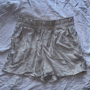 Striped Cream Women's Shorts